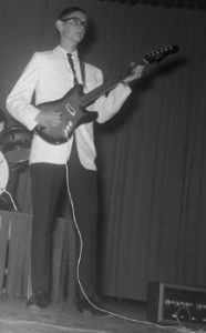 Cal 1965 on stage B&W